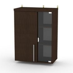 eoshop Závesná vitrína MG-2-1 (Farba dreva: wenge)