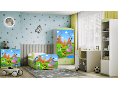 Kocot kids Detská skriňa Babydreams 90 cm safari zelená