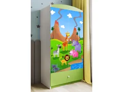 Kocot kids Detská skriňa Babydreams 90 cm safari zelená