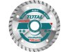 Total Diamantový kotúč TAC2131153 Kotouč diamantový řezný, Turbo, suché i mokré řezání, 115x22,2mm