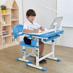 Timeless Tools Detský rastúci písací stôl s nastaviteľnou výškou, modrý