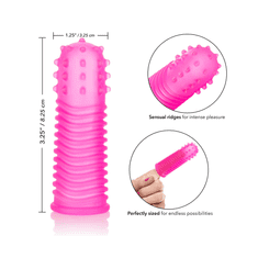 CalExotics Návleky na prst Intimate Play Finger Tingler Pink - Ružová