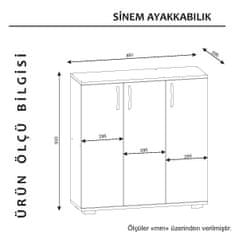 ASIR GROUP ASIR Vešiak na topánky SINEM biely orech