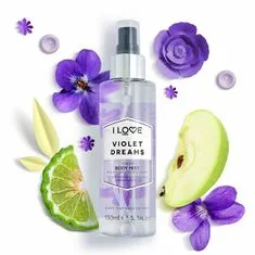 I Love Cosmetics Telová hmla Signature Violet Dreams ( Body Mist) 165 ml