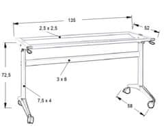 STEMA NY-A383 sklopný 135x58x72,5