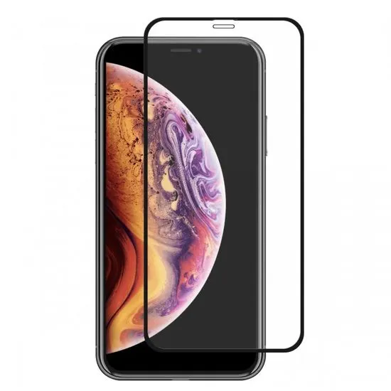 MG Hard Full Glue ochranné sklo na iPhone XR, čierne