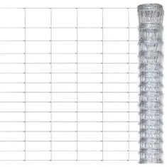 Vidaxl Záhradný plot pozinkovaná oceľ 50x1,6 m strieborný