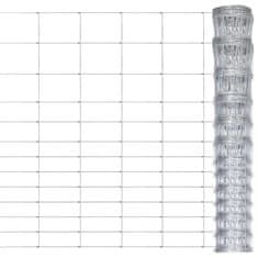 Vidaxl Záhradný plot pozinkovaná oceľ 50x1,6 m strieborný