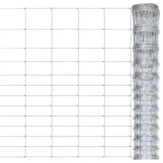 Vidaxl Záhradný plot pozinkovaná oceľ 50x1,5 m strieborný