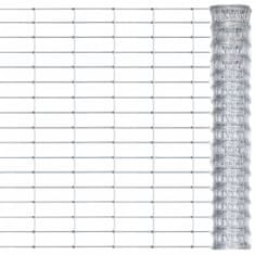 Vidaxl Záhradný plot pozinkovaná oceľ 50x0,8 m strieborný