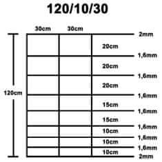 Vidaxl Záhradný plot pozinkovaná oceľ 50x1,2 m strieborný