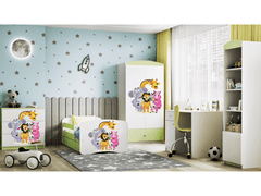 Kocot kids Detská skriňa Babydreams 90 cm ZOO zelená