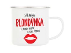 Divja Plechový hrnček pre správnu blondínku