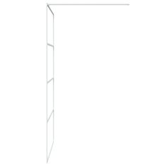 Petromila vidaXL Sprchová zástena biela 115x195 cm priehľadné ESG sklo