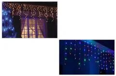 CoolCeny Vonkajší LED vianočný záves – dážď - 10 metrov - Modrá