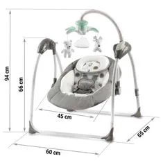 Ricokids Prémiové automatické hojdacie kreslo s hudbou Ricokids 7322