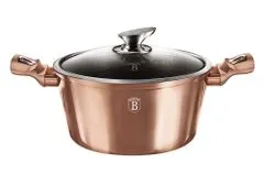 Berlingerhaus Kastról s mramorovým povrchom a pokrievkou 28 cm Rosegold Metallic Line BH-1516