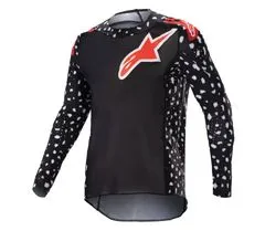 Alpinestars Detský motokrosový dres Youth Racer North black/red veľ. XL