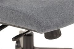 STEMA Ergonomická otočná stolička pre domácnosť a kanceláriu TONO, posuvné sedadlo, synchrónny mechanizmus, grafitová farba