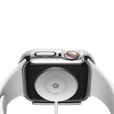 Dux Ducis Hamo puzdro so sklom na Apple Watch 4/5/6/SE 40mm, strieborné