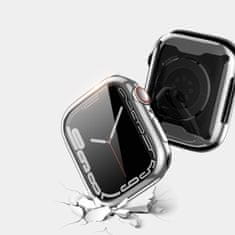 Dux Ducis Samo puzdro so sklom na Apple Watch 4/5/6/SE 40mm, strieborné