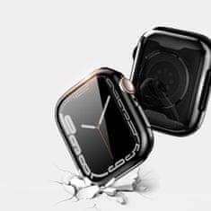 Dux Ducis Samo puzdro so sklom na Apple Watch 4/5/6/SE 40mm, čierne
