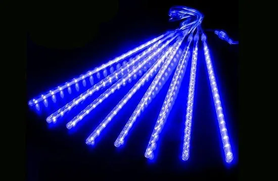 CoolCeny LED svetelné cencúle – 4 farby – 50 cm - Modrá