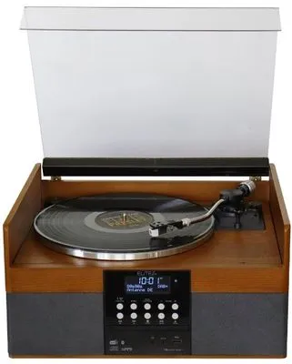 moderný mikrosystém PL910 displej gramofón rádio bluetooth technológia cd mechanika funkcie kódovania retro design