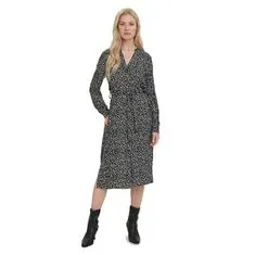 Vero Moda Dámske šaty VMVICA Regular Fit 10269173 Black JOEY DOT/WHITE DOTS (Veľkosť XS)