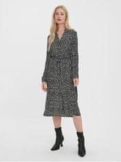 Vero Moda Dámske šaty VMVICA Regular Fit 10269173 Black JOEY DOT/WHITE DOTS (Veľkosť XS)