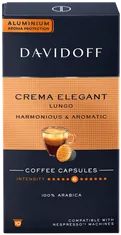 Davidoff Crema Elegant Lungo pre kávovary Nespresso, 100 ks