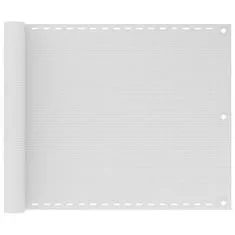 Vidaxl Balkónová markíza biela 75x300 cm HDPE