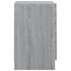 Vidaxl Nočný stolík sivý sonoma 38x35x56 cm spracované drevo