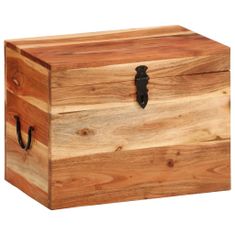 Vidaxl Úložný box 39x28x31 cm akáciový masív