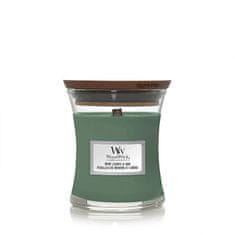 Woodwick Vonná sviečka váza malá Mint Leaves & Oak 85 g