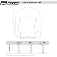 Force Tričko Soft - pánske, dlhé, modré - veľkosť M-L