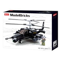 Sluban Model Bricks M38-B0752 Bojový vrtuľník Ka-50 Black Shark