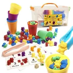 Aga Montessori hra - Spočítaj medvedíky - 116 dielov