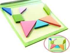 Aga Detské magnetické 3D puzzle - Tangram bloky