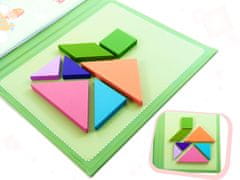 Aga Detské magnetické 3D puzzle - Tangram bloky