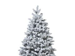 LAALU Zdobený umelý vianočný stromček s 85 ozdobami SILVER CHRISTMAS 240 cm stromček so stojanom a vianočnými ozdobami