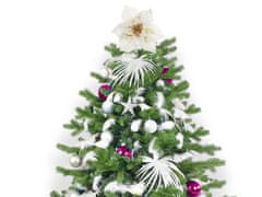 LAALU Sada vianočných ozdôb 133 ks v luxusnom boxe POLÁRNA RUŽOVÁ na vianočné stromčeky 120-210 cm