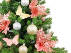 LAALU Zdobený umelý vianočný stromček 75 cm V KVETINÁČI