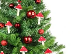 LAALU Zdobený umelý vianočný stromček 75 cm V KVETINÁČI