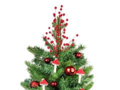 LAALU Sada vianočných ozdôb 36 ks v boxe MUCHOMÚRKA na vianočné stromčeky do 100 cm