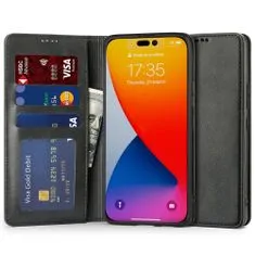 Tech-protect Wallet knižkové puzdro na iPhone 14 Pro, čierne