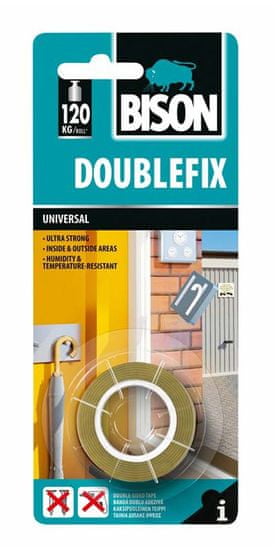 Traiva BISON DOUBLEFIX UNIVERSAL 1,5 m x 19 mm BISON DOUBLEFIX UNIVERSAL 1,5 x 19 mm, Kód: 25381