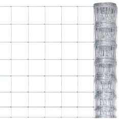 Vidaxl Záhradný plot pozinkovaná oceľ 50x1 m strieborný