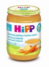 HiPP BIO Zeleninová polévka s krůtím masem 6x 190 g