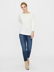 Vero Moda Dámsky sveter VMNORA Regular Fit 10210570 Snow White (Veľkosť S)